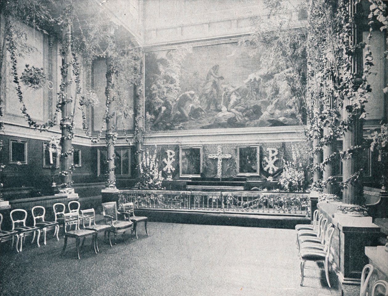 बकिंघम पैलेस का निजी चैपल, c1910 1911 द्वारा एच एन किंग