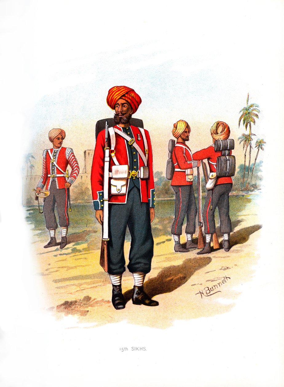 15 वीं सिख, c1890। द्वारा एच। बन्नेट