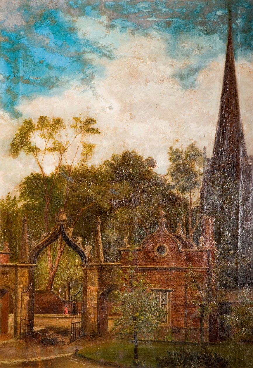 ट्यूडर गेटवे, एस्टन हॉल, 1895। द्वारा वह पोंटनी