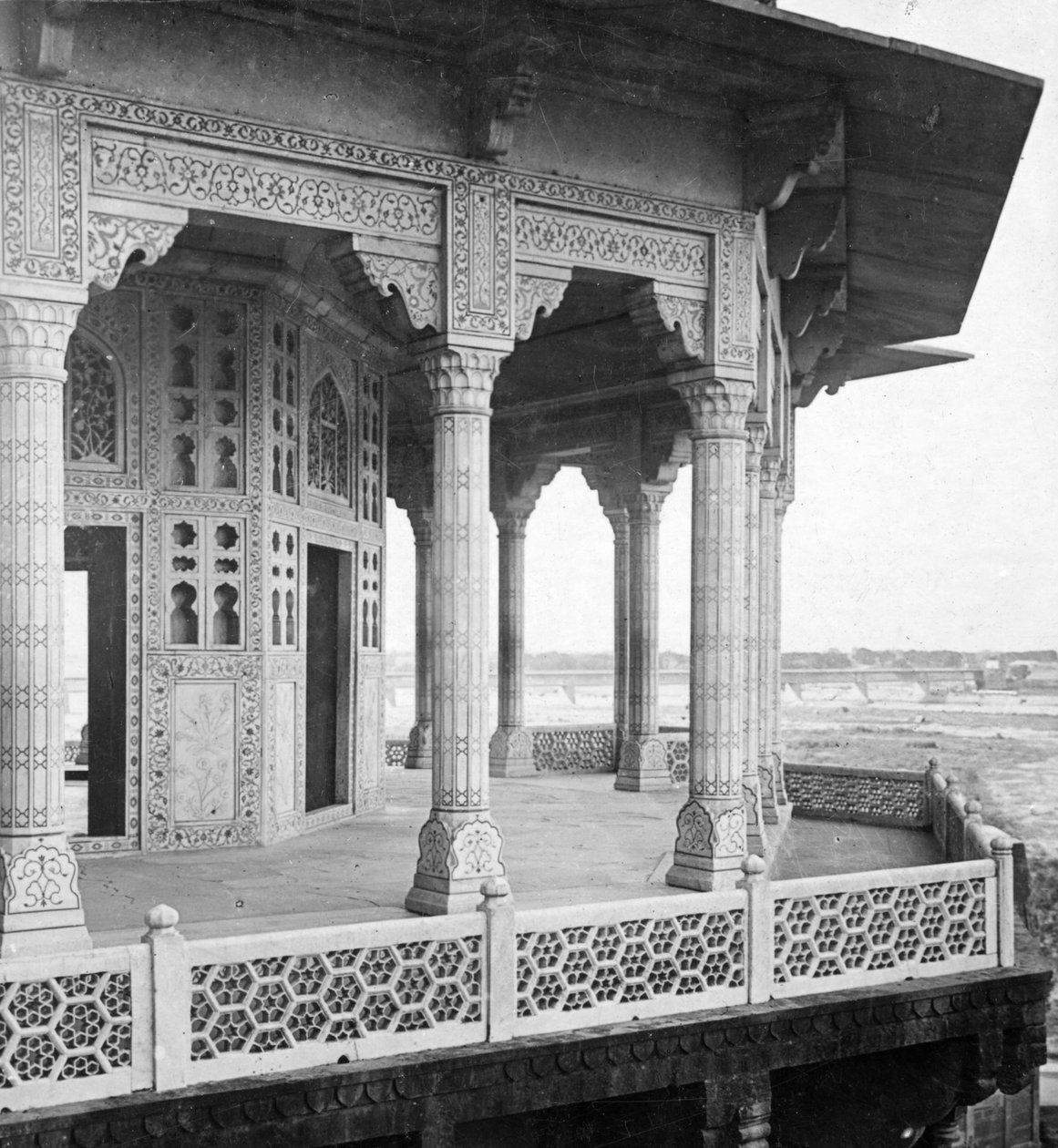 जैस्मीन टॉवर, आगरा किला, आगरा, भारत, 20 वीं सदी की शुरुआत में। द्वारा एच। हाथ और बेटा
