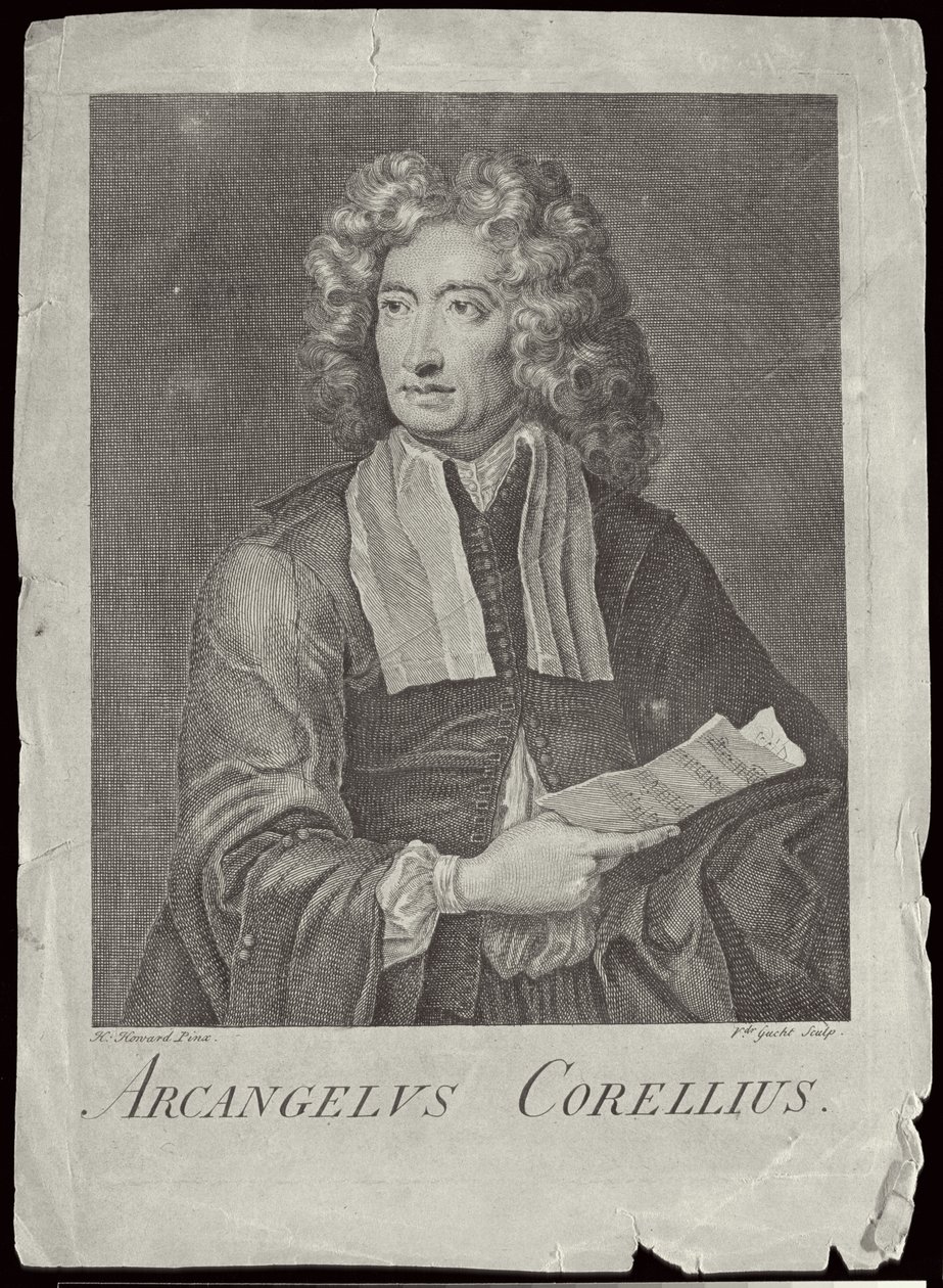 आर्कनेलो कॉर्ली (1653-1713) वान डर गुच्चट द्वारा उत्कीर्ण द्वारा एच। हावर्ड