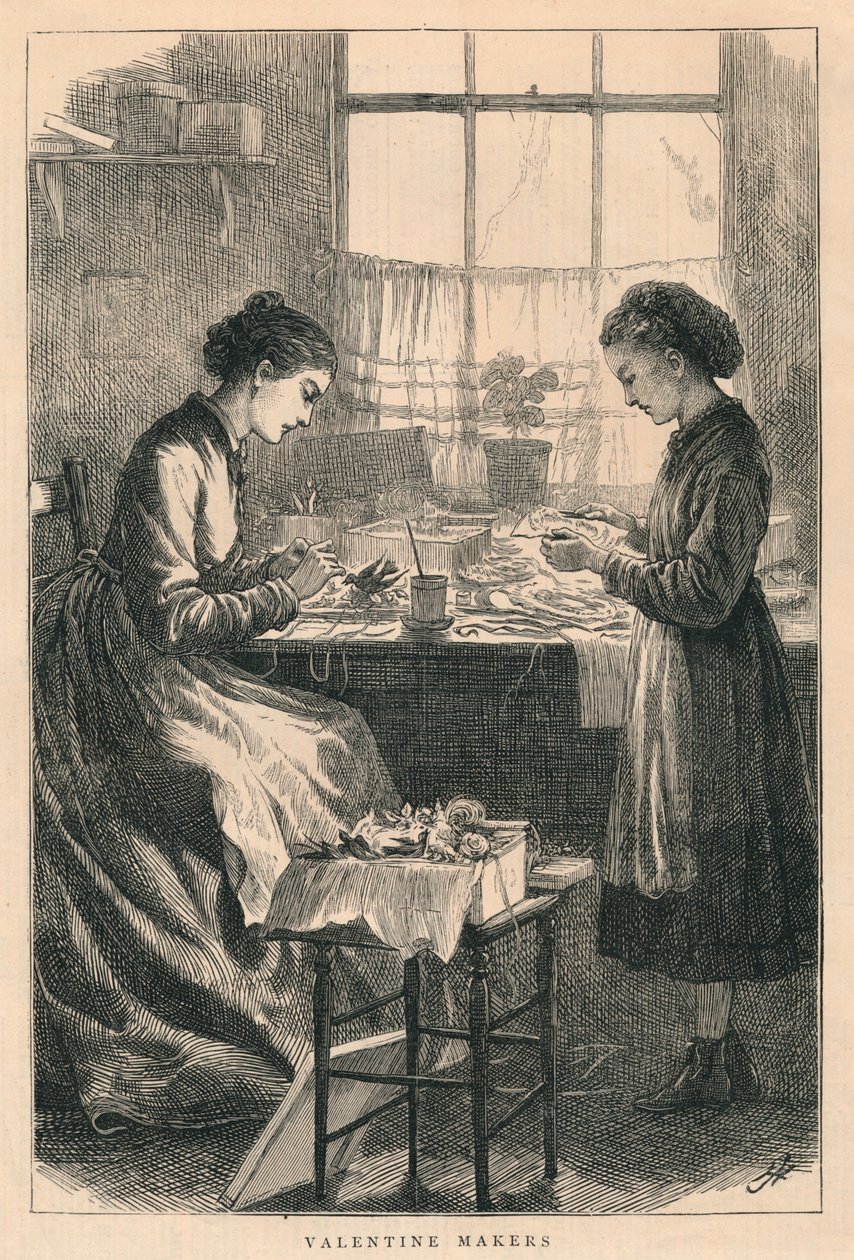 वेलेंटाइन मेकर्स, 1875। द्वारा एच। जॉनसन