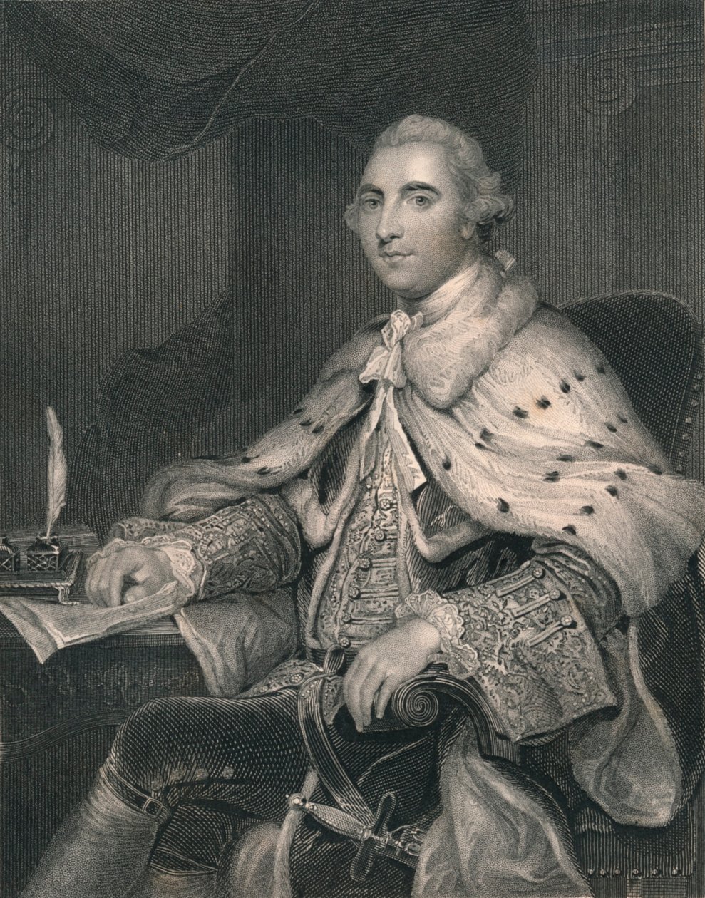 विलियम फिट्ज-मौरिस पेटी, लैंसडाउन का पहला मार्किस, c1766, 19 वीं सदी के मध्य की शुरुआत में। द्वारा एच। रॉबिन्सन
