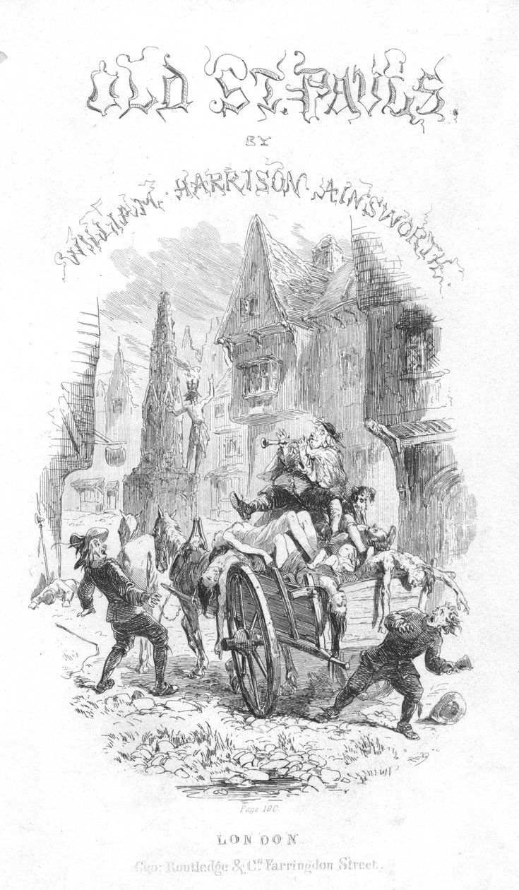 विलियम सेरिसन ऐन्सवर्थ द्वारा 1855 में ओल्ड सेंट पॉल का शीर्षक पृष्ठ द्वारा हबलोत नाइट ब्राउन