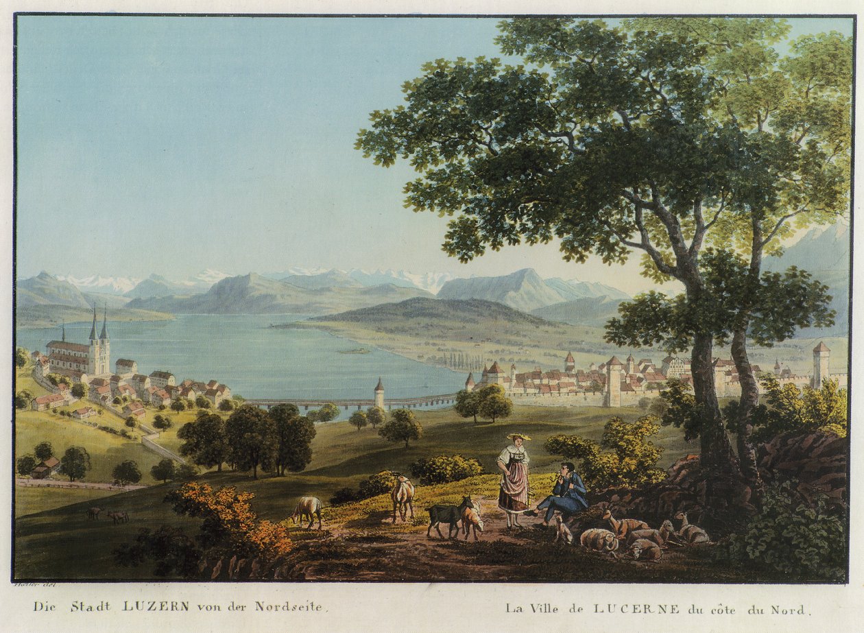 »LUCERNE के शहर, उत्तर देखें। द्वारा मकर से हंस हेनरिक केलर