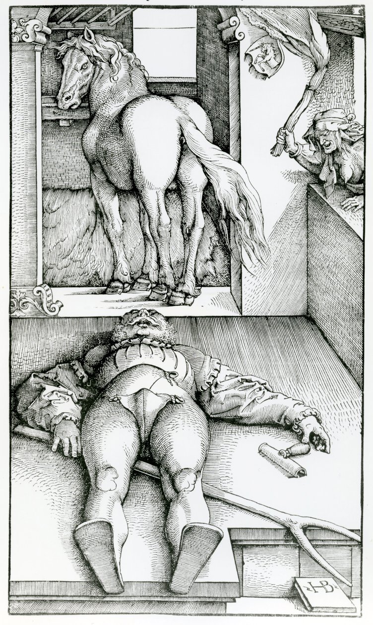 स्लीपिंग दूल्हे और जादूगरनी द्वारा हंस (बाद में) बाल्डुंग ग्रिएन