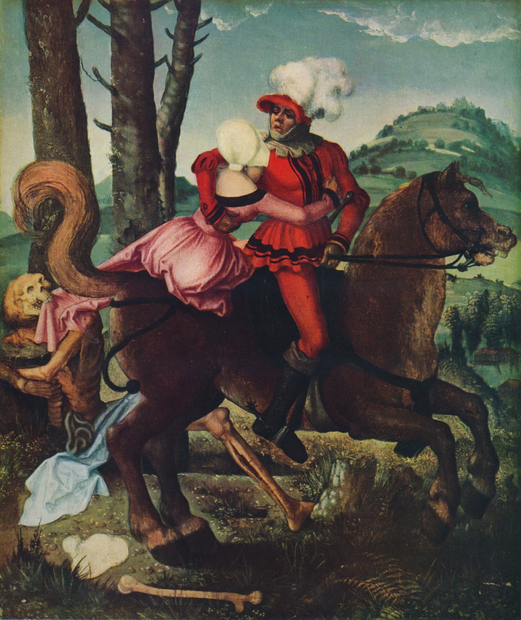 द नाइट, द यंग गर्ल एंड द डेथ, c1510, 1939 द्वारा हंस बाल्डुंग