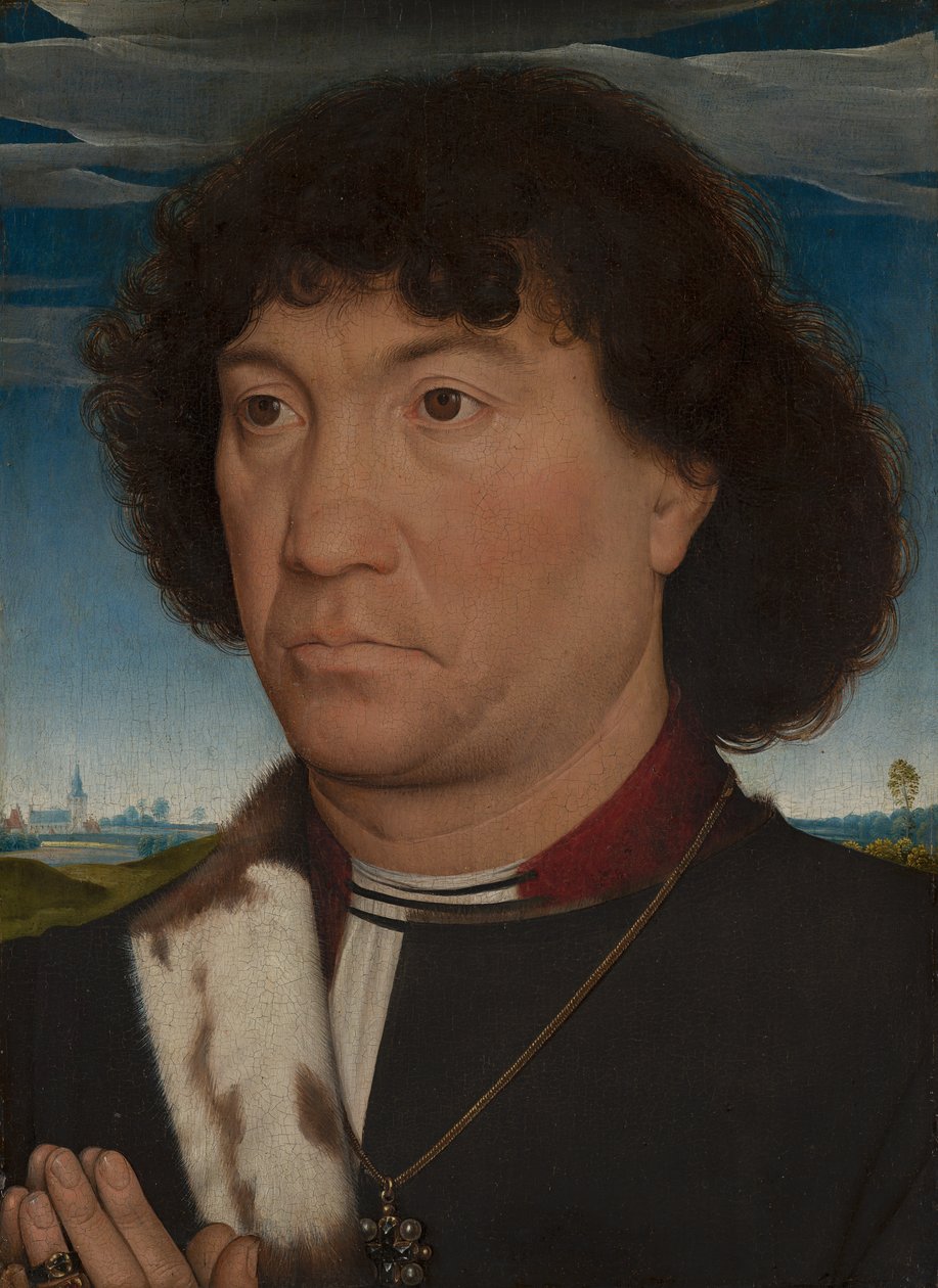 Lespinette परिवार के एक आदमी का चित्र, c.1485-90 द्वारा हंस मेमलिंग
