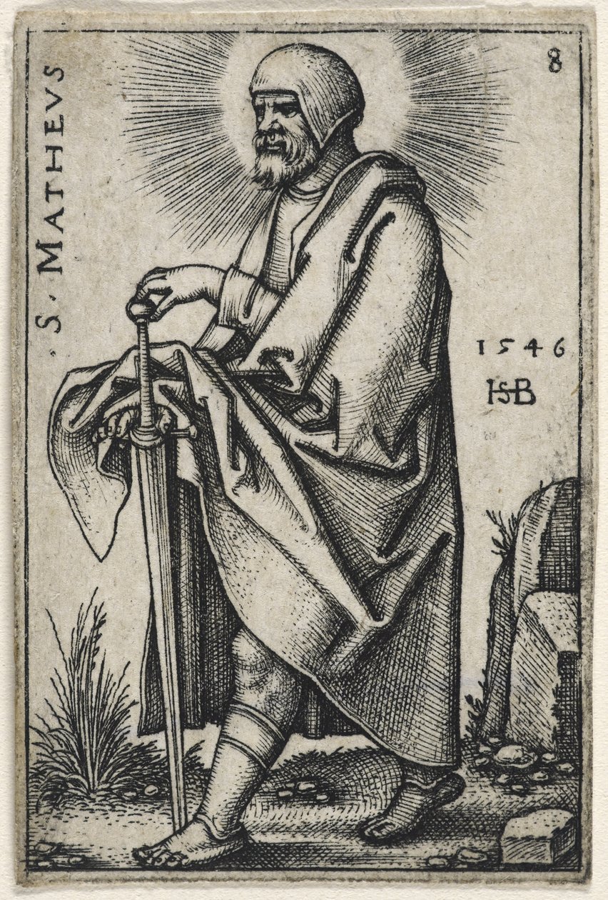 सेंट मैथ्यू, 1541-46 द्वारा हंस सेबाल्ड बेहम