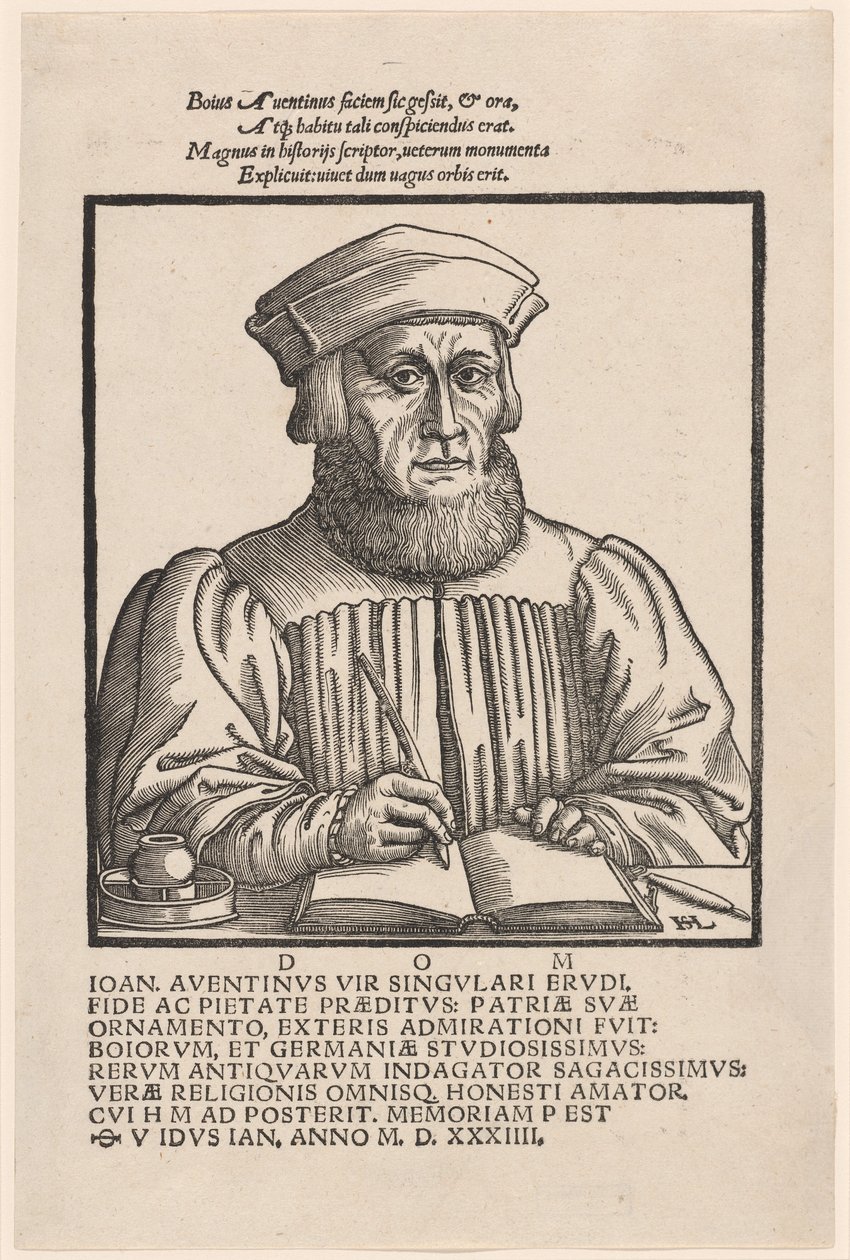 जोहान Aventinus जोहान Turmair, 1554। द्वारा हंस सेबल लौटेन्सैक