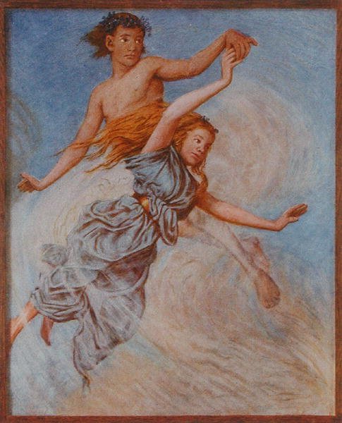 अगस्त, लीपज़िग c.1910 में प्रकाशित 'फेस्टकलेंडर' का चित्रण (कलर लिथो) द्वारा हंस थोमा