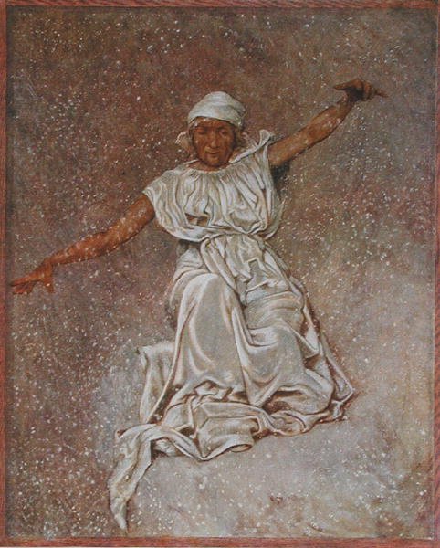 फरवरी, लीपज़िग c.1910 में प्रकाशित 'फेस्टकलेंडर' का चित्रण (कलर लिथो) द्वारा हंस थोमा