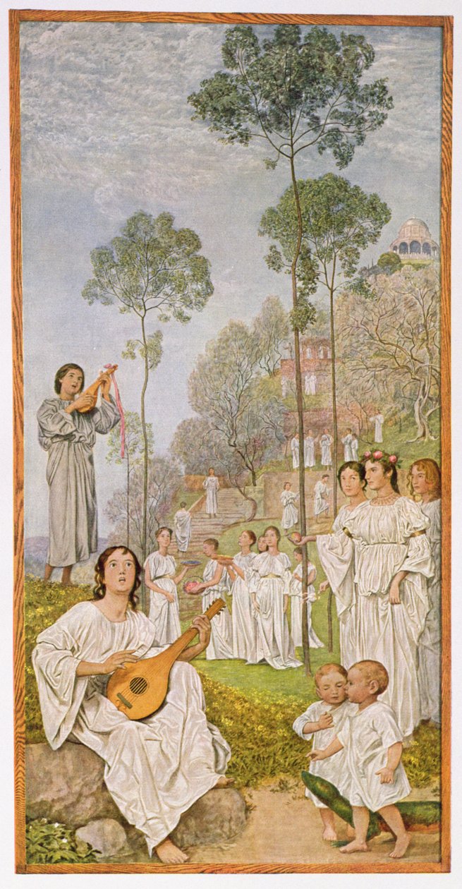 स्वर्ग, लीपज़िग में प्रकाशित &39;फेस्टाक्लेंडर ’का चित्रण c.1910 द्वारा हंस थोमा