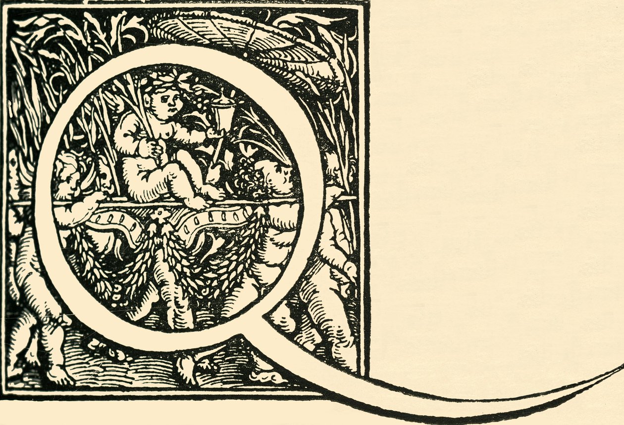 क्यू - हंस वेडिट्ज़ द्वारा एक वर्णमाला, c1520-1521, 1908। द्वारा हंस वेडिट्ज़