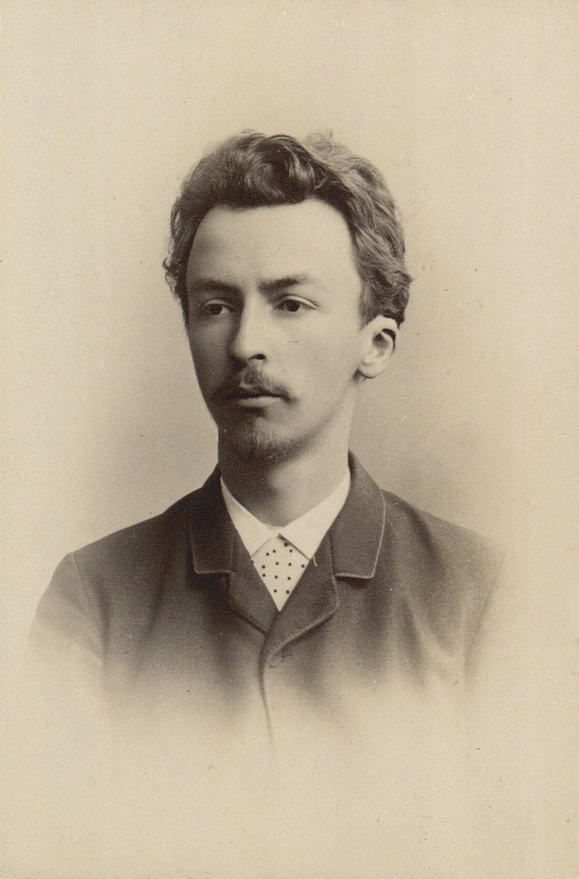 विल्हेम हैमरशोई का पोर्ट्रेट 1864-1916, 1889। द्वारा हेराल्ड राइज़
