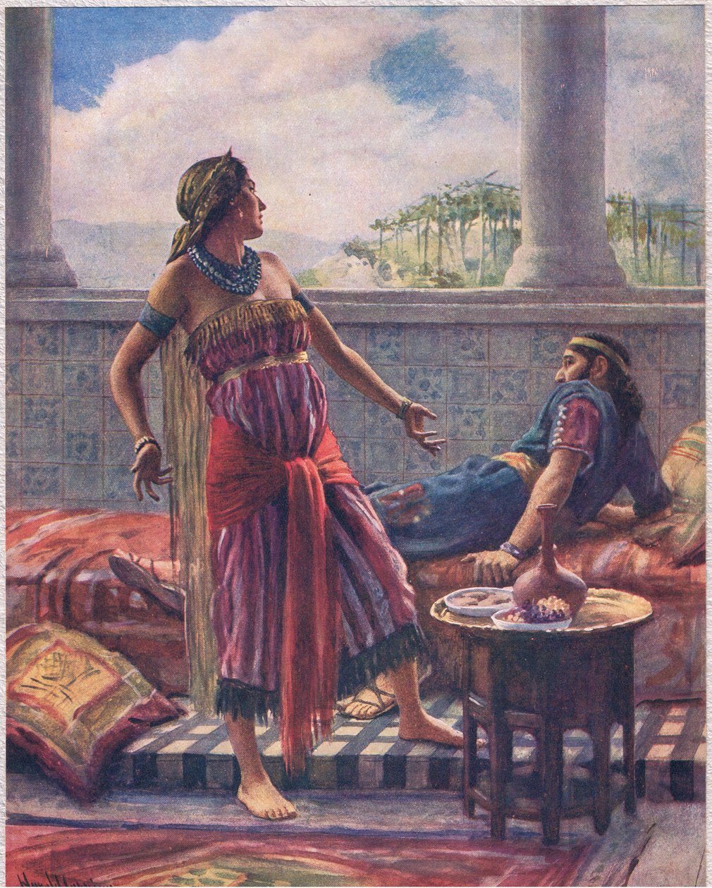 ईज़ेबेल, द रिलिजियस ट्रैक्ट सोसाइटी द्वारा प्रकाशित 'वूमेन ऑफ़ द बाइबल' का चित्रण द्वारा हेरोल्ड मैथुन