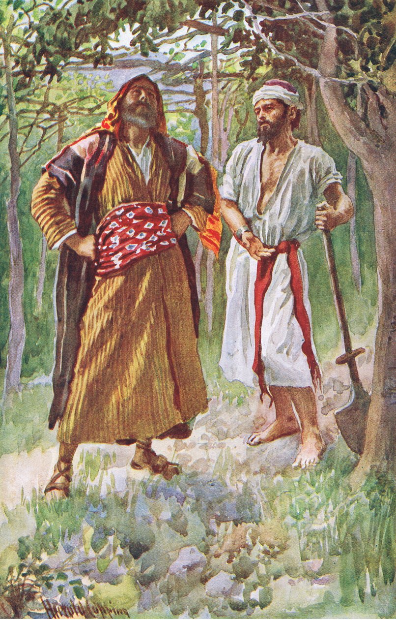बंजर अंजीर का पेड़, हेरोल्ड कोपिंग पिक्चर्स से चित्रण: द क्राउन सीरीज, c.1920s द्वारा हेरोल्ड मैथुन