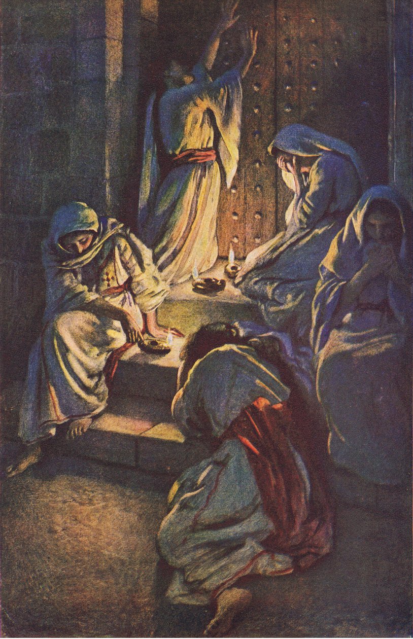 मूर्ख कुंवारी, चित्रलिपि से चित्रण: क्राउन श्रृंखला, c.1920s द्वारा हेरोल्ड मैथुन
