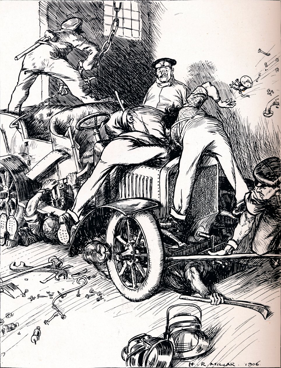 संकेत करने के लिए Motorists, 1906 द्वारा हेरोल्ड रॉबर्ट मिलर