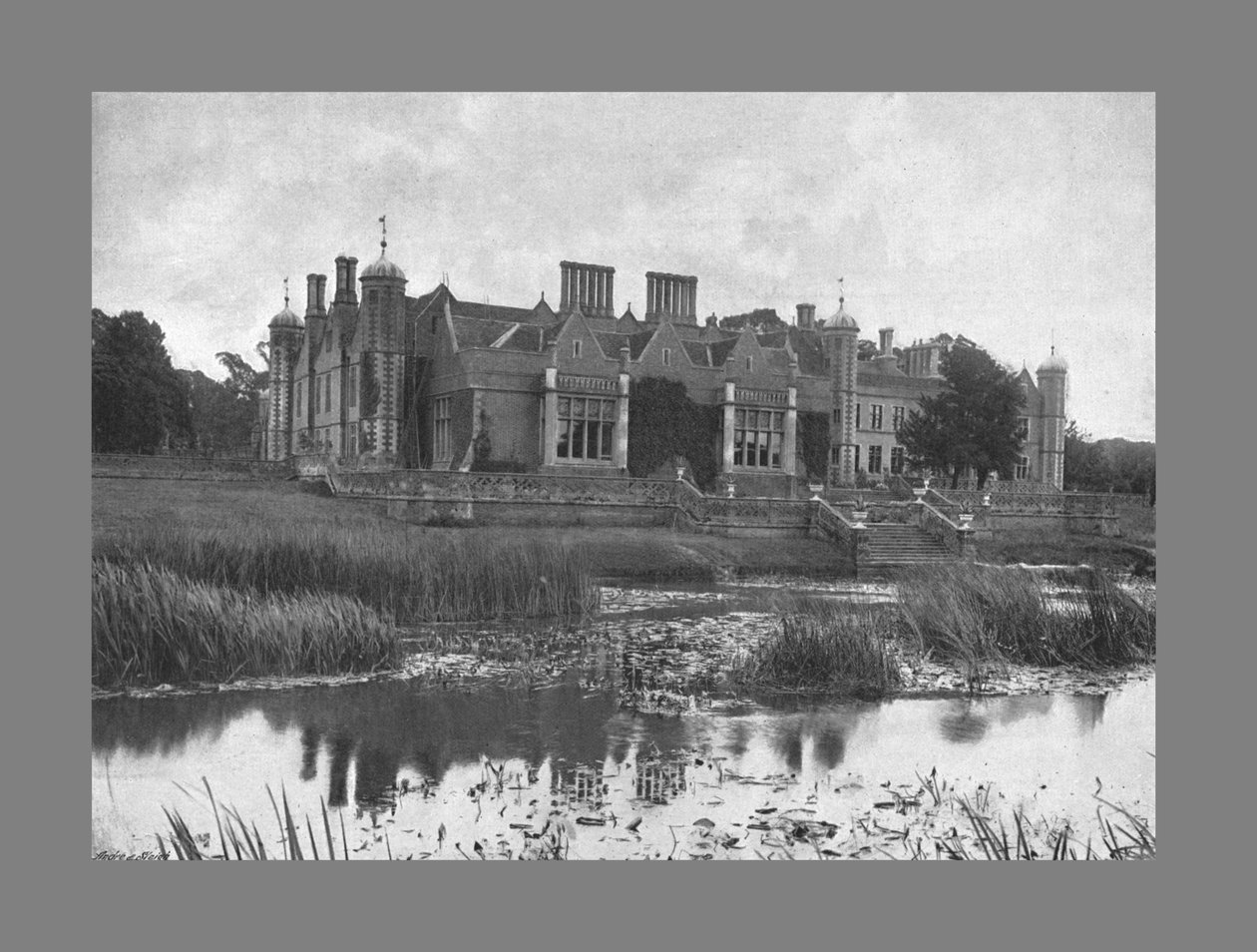 चार्लेकोट हॉल, c1900 द्वारा हार्वे बार्टन