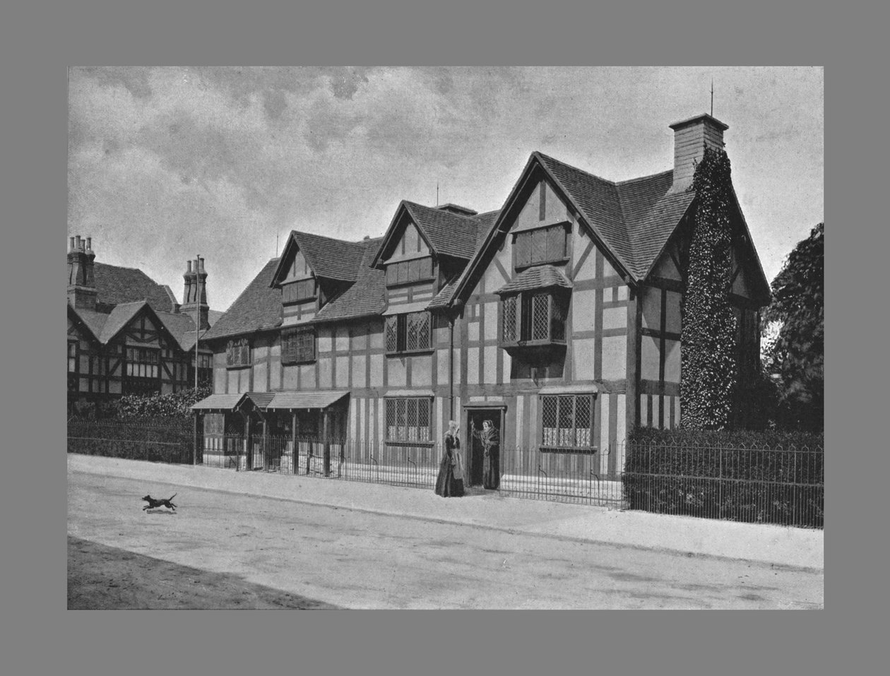 शेक्सपियर हाउस, स्ट्रैटफ़ोर्ड-ऑन-एवन, c1900 द्वारा हार्वे बार्टन