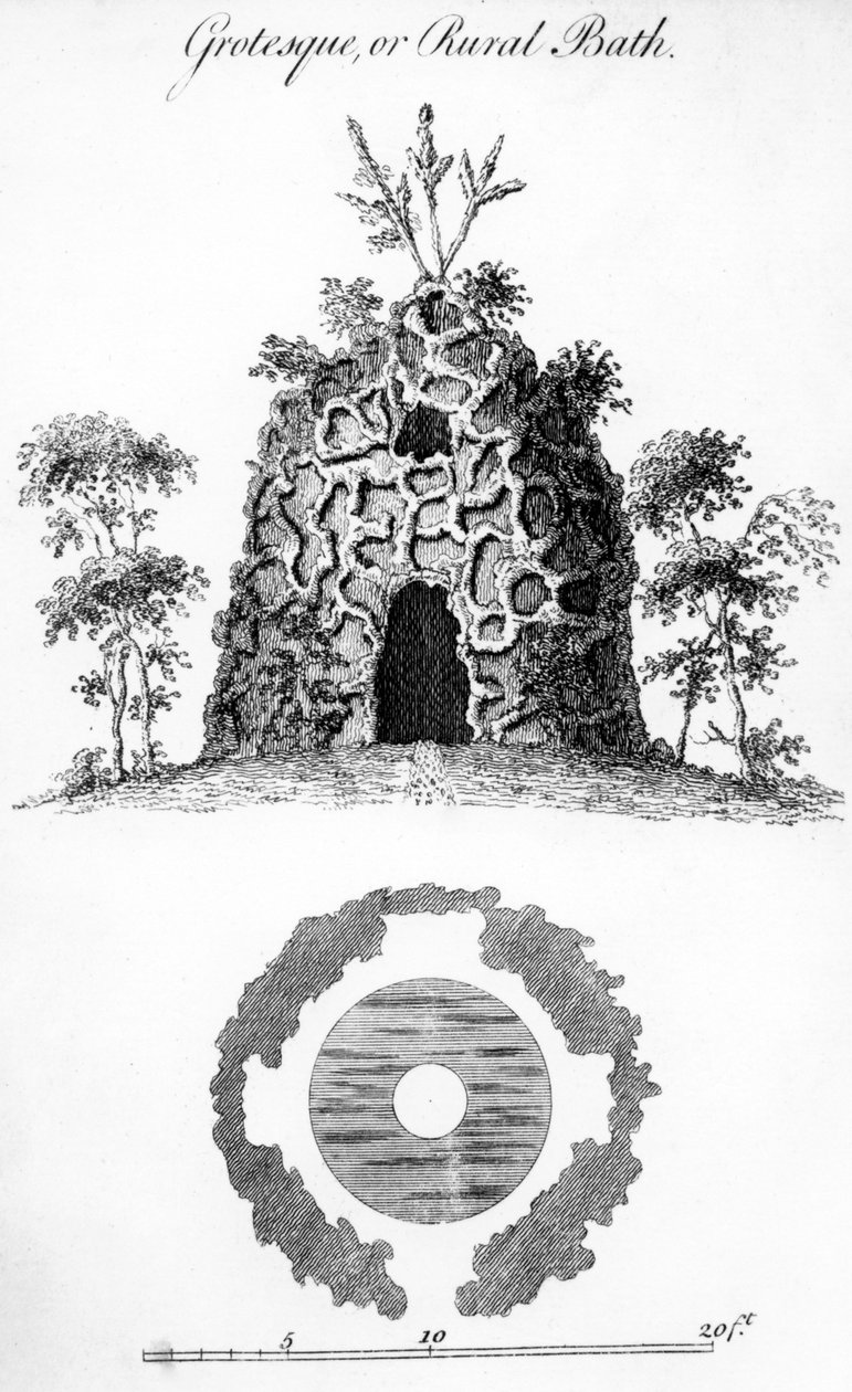 विलीम राइट द्वारा ग्रोटेस्क या रूरल बाथ, 1762 द्वारा हेन्स राजा