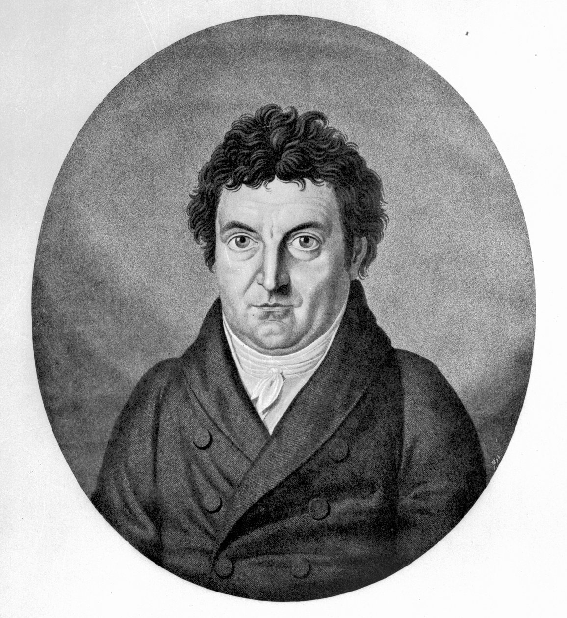 जोहान गॉटलीब फिश्टे, जोहान फ्रेडरिक जुगेल द्वारा 1808 की पेंटिंग के बाद उकेरा गया द्वारा हेनरिक एंटोन डाह्लिंग