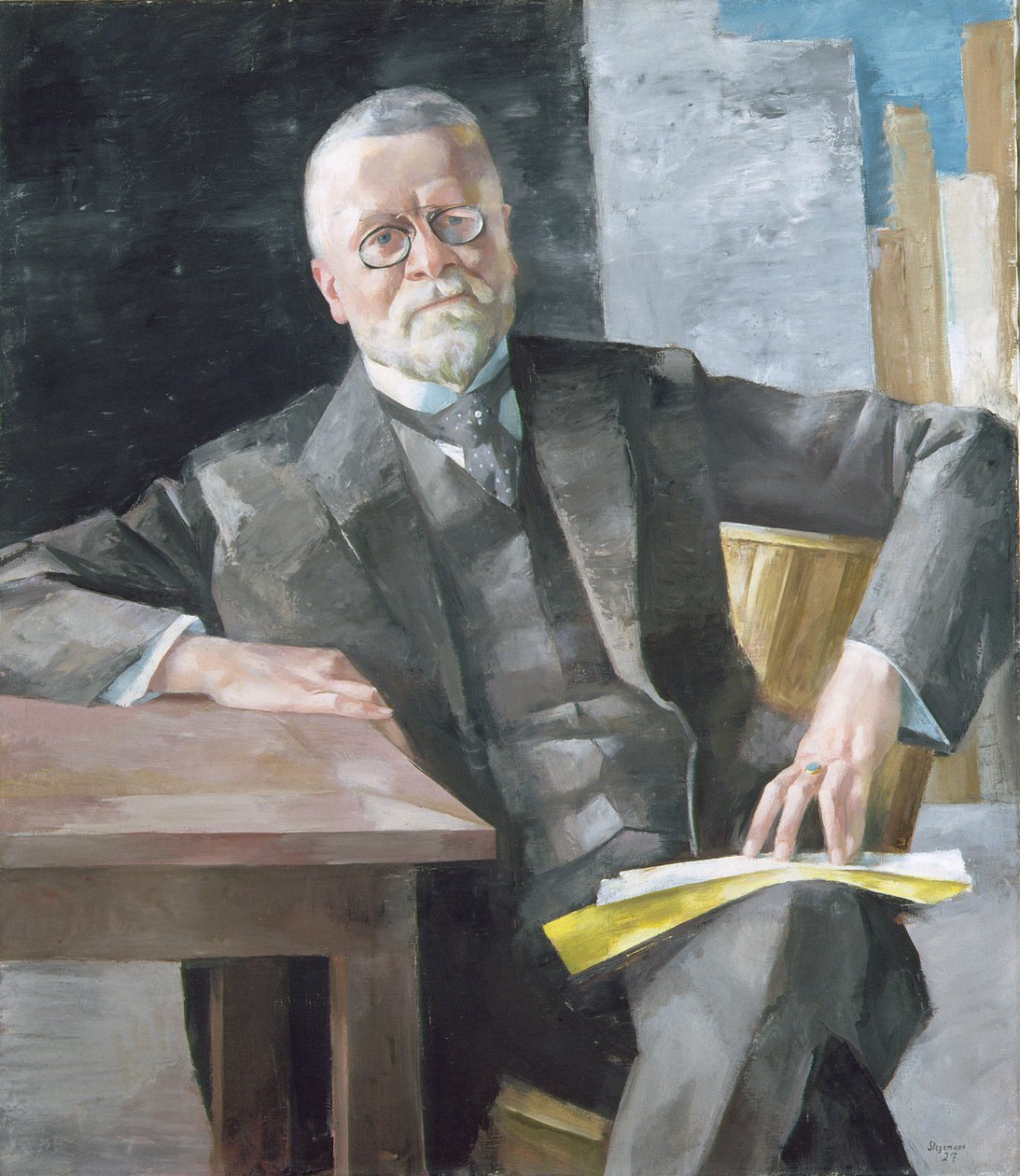 प्रोफेसर डॉ फ्रिट्ज़ शूमाकर (1869-1947), 1927 द्वारा हेनरिक स्टेगेमन