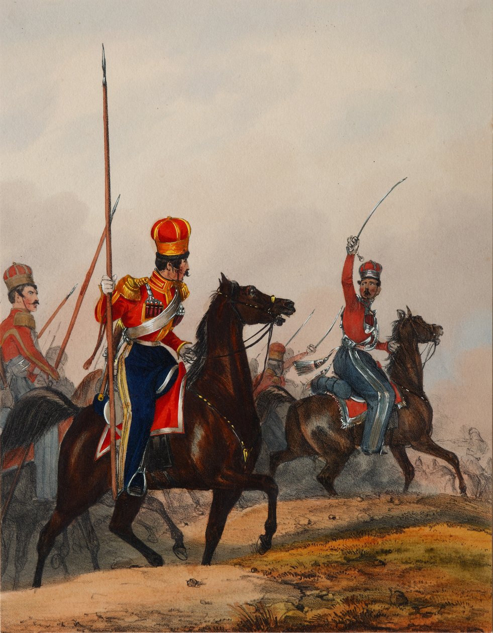 क्रीमियन तातार लाइफ गार्ड स्क्वाड्रन, 1840 के दशक द्वारा हेनरिक एम्ब्रोज़ एकर्ट