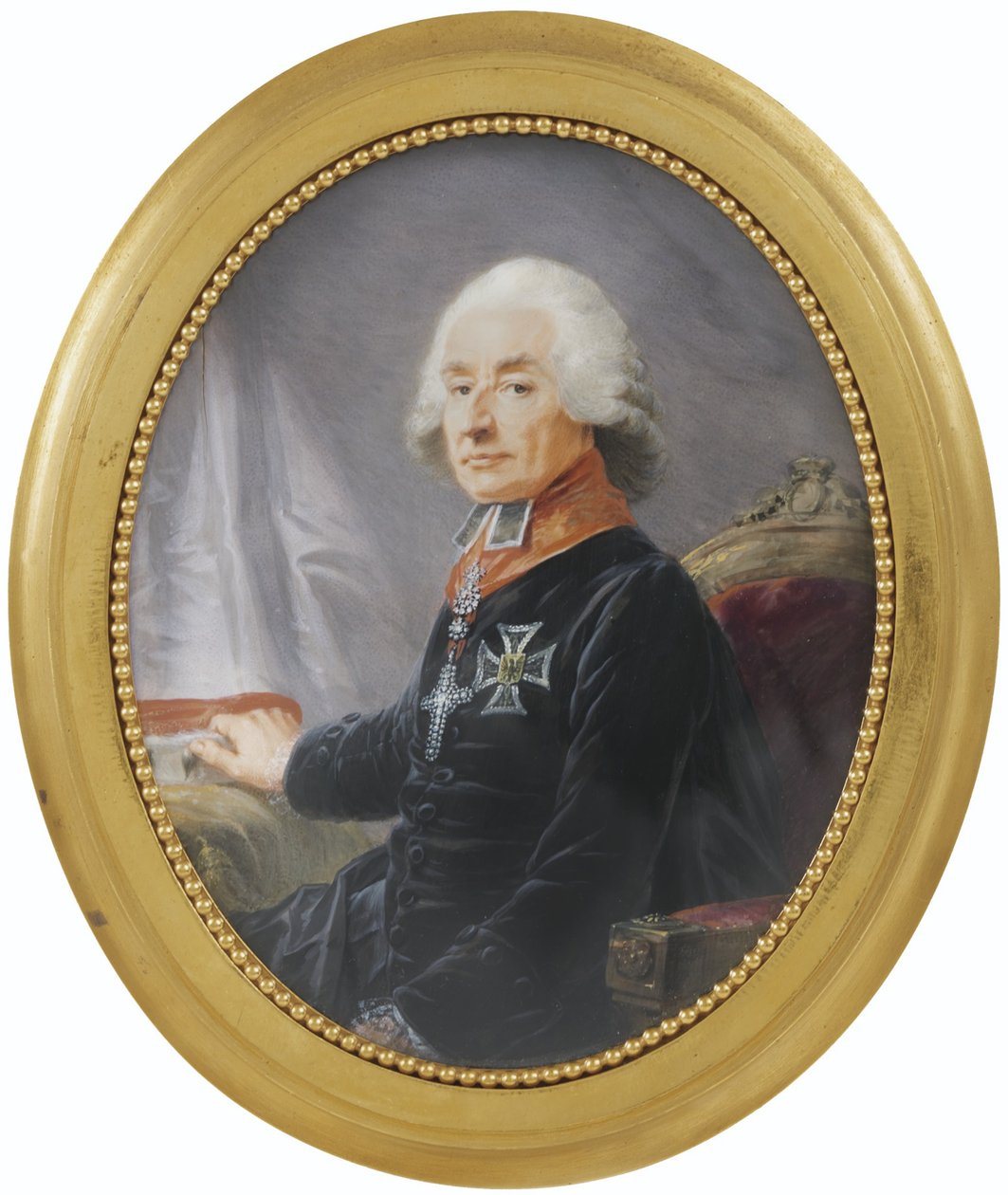 फ्रेडरिक कार्ल जोसेफ इम्पीरियल फ्री पोर्ट ऑफ इरथल 1719-1802, 1789 का पोर्ट्रेट द्वारा हेनरिक फ्रेडरिक फ्यूगर