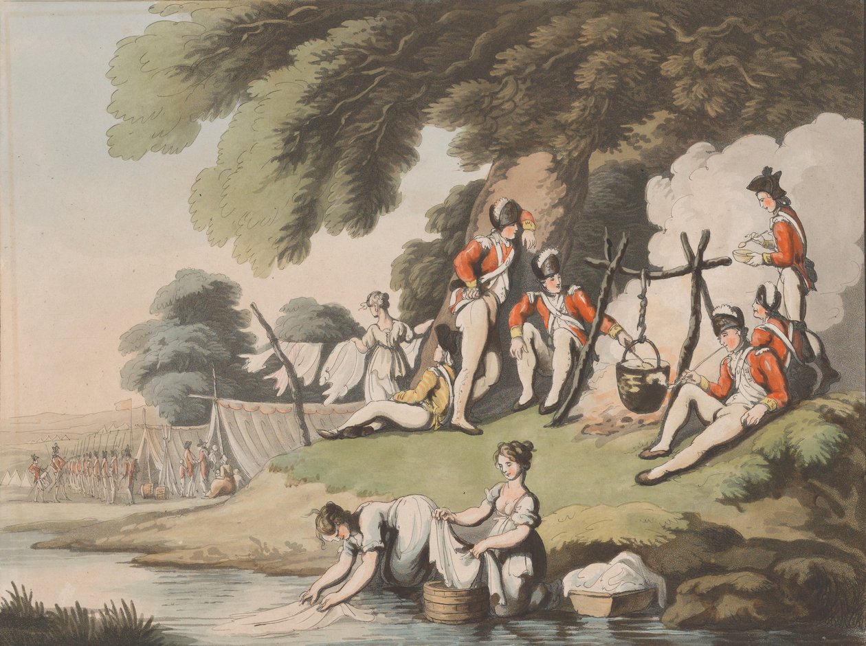 सोल्जर्स कुकिंग, 1 अप्रैल, 1798। द्वारा हेनरिक संरक्षण