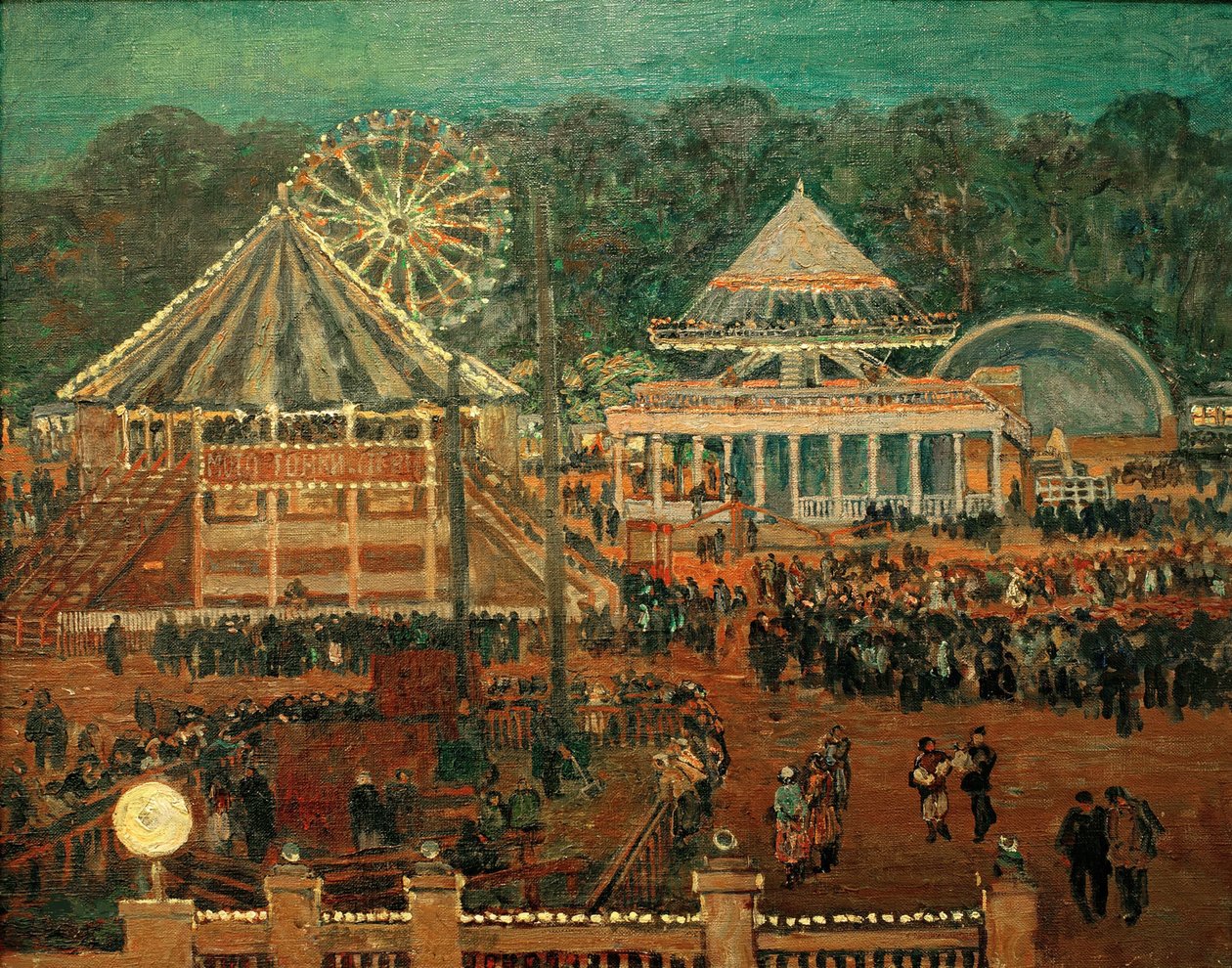गोर्की संस्कृति और आराम का केंद्रीय पार्क, 1933। द्वारा हेनरिक वोगलर