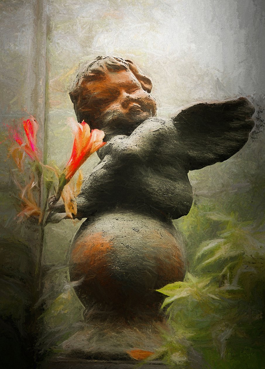 स्लीपिंग चेरब, 2018, द्वारा हेलेन व्हाइट