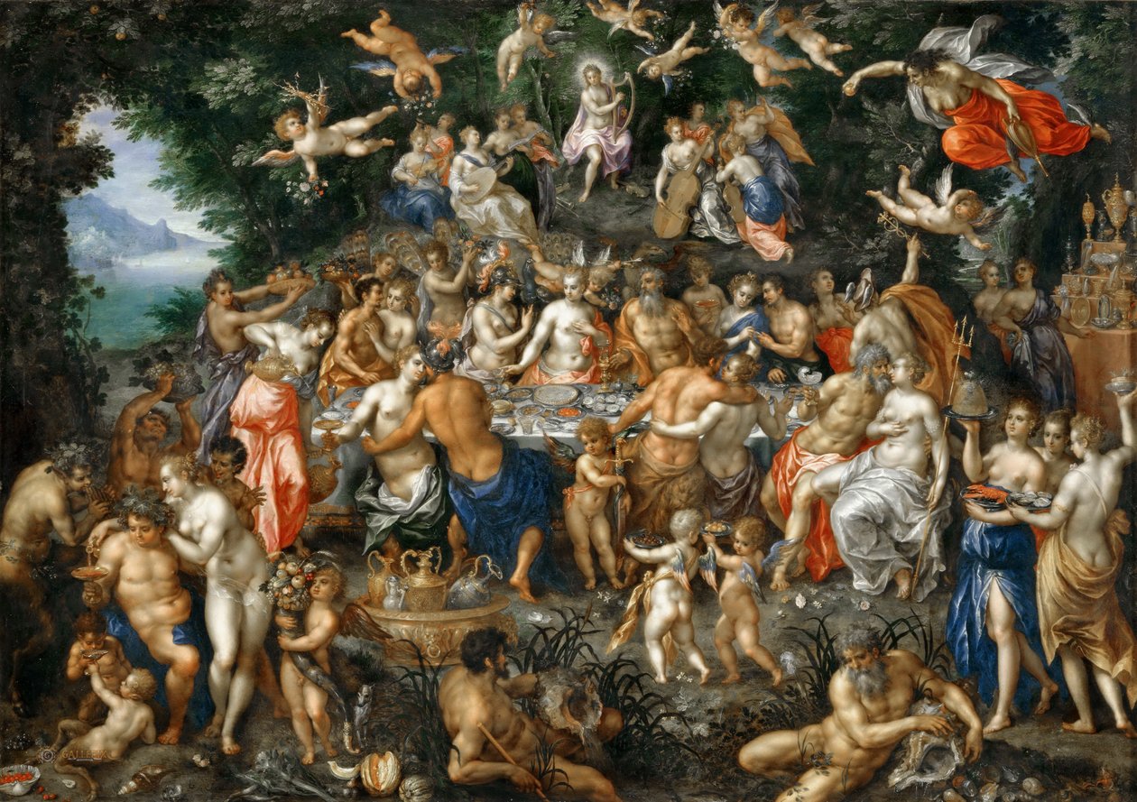 Thetis और Peleus के Nuptials द्वारा हेंड्रिक डे क्लर्क