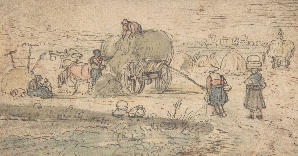 किसान लोडिंग हे, सीए। 1620s। द्वारा हेंड्रिक। हेंड्रिक एवरकैंप, एवरकैंप