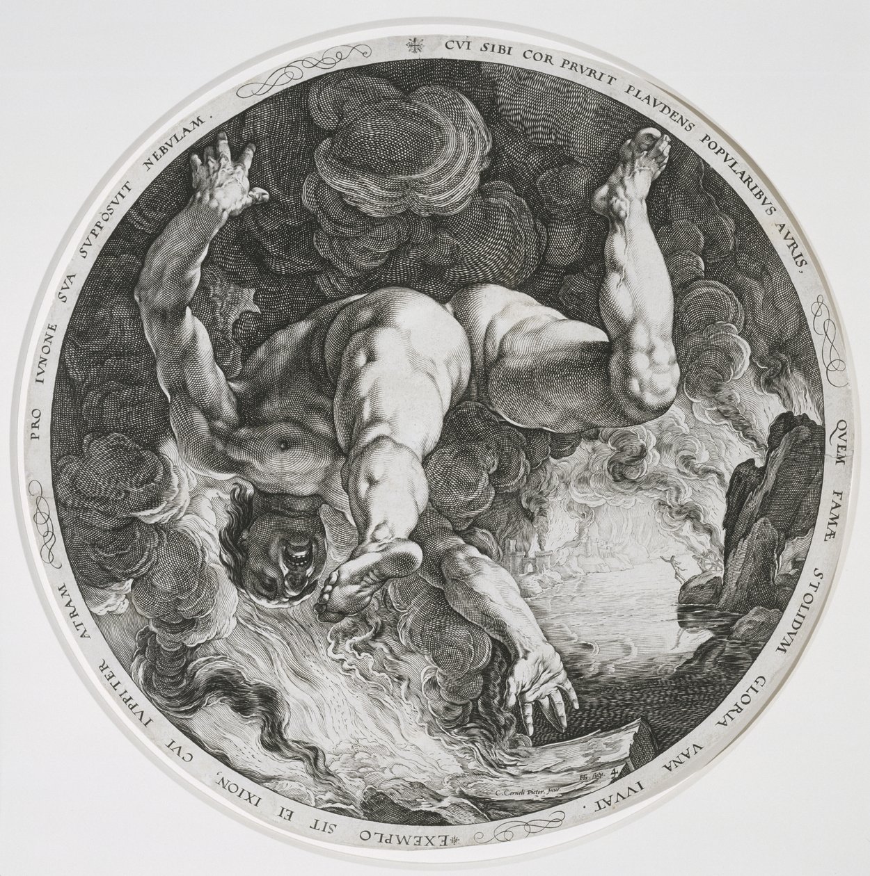 Ixion, 1588 द्वारा हेंड्रिक गोल्ट्जियस