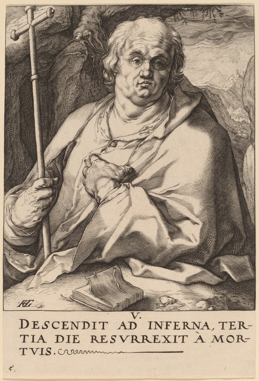 Saint Philip द्वारा हेंड्रिक गोल्ट्जियस