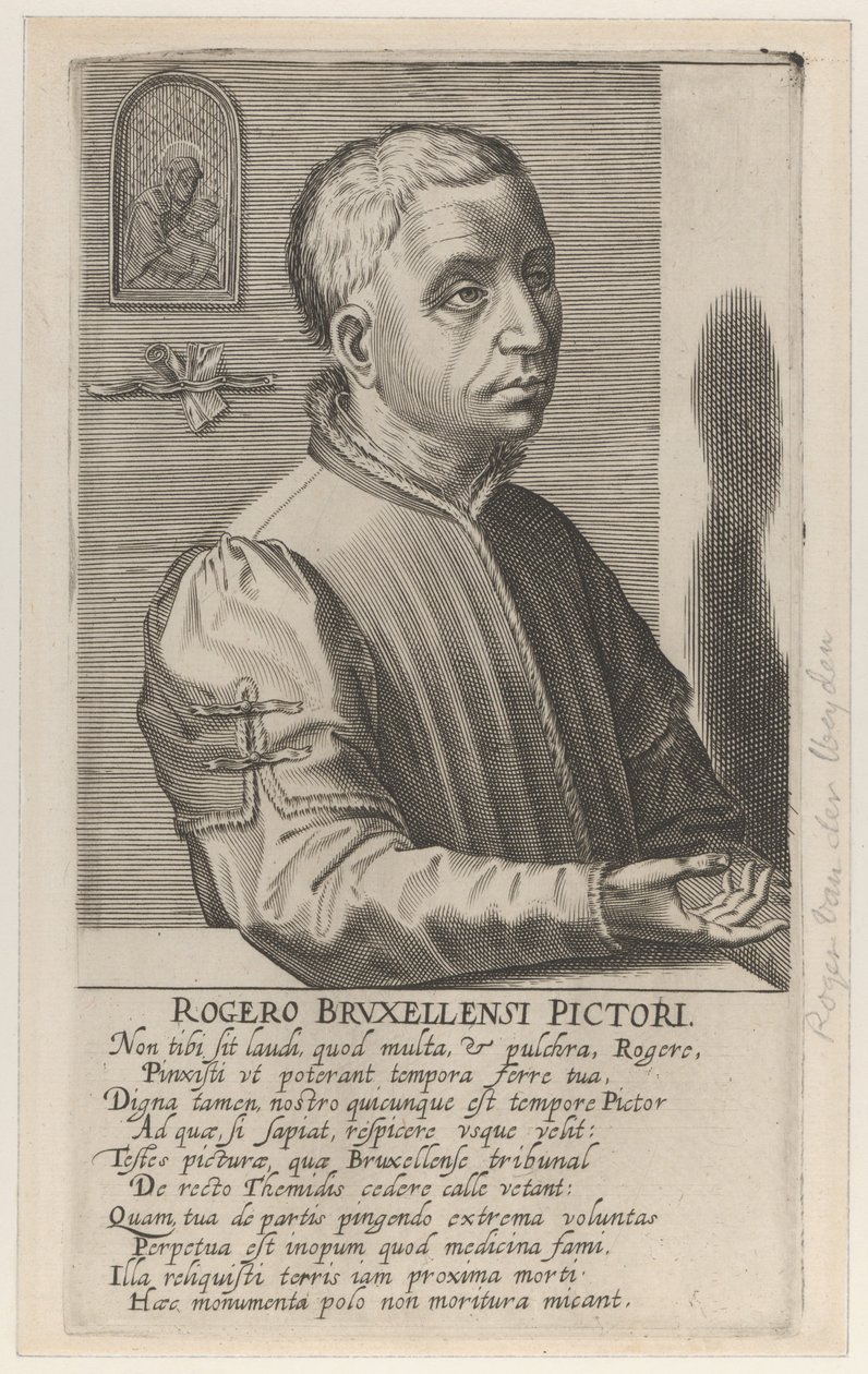 रोजर वैन डेर वीयड द यंगर,, c.1610 (उत्कीर्णन) द्वारा हेंडरिक द एल्डर होंडियस