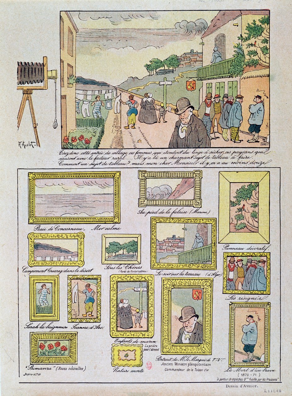 रचना में फोटोग्राफ के कई उपयोगों का प्रदर्शन, c.1910 द्वारा हेनरी एवलॉट