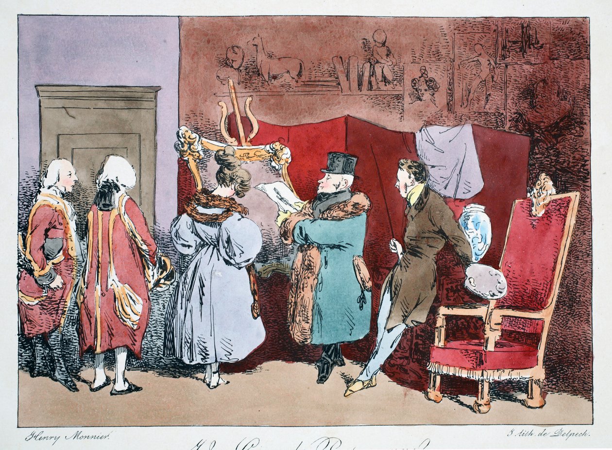 एक महान चरित्र, c.1828 (हाथ से बने लिथो) द्वारा हेनरी बोनावेंट मुन्नियर