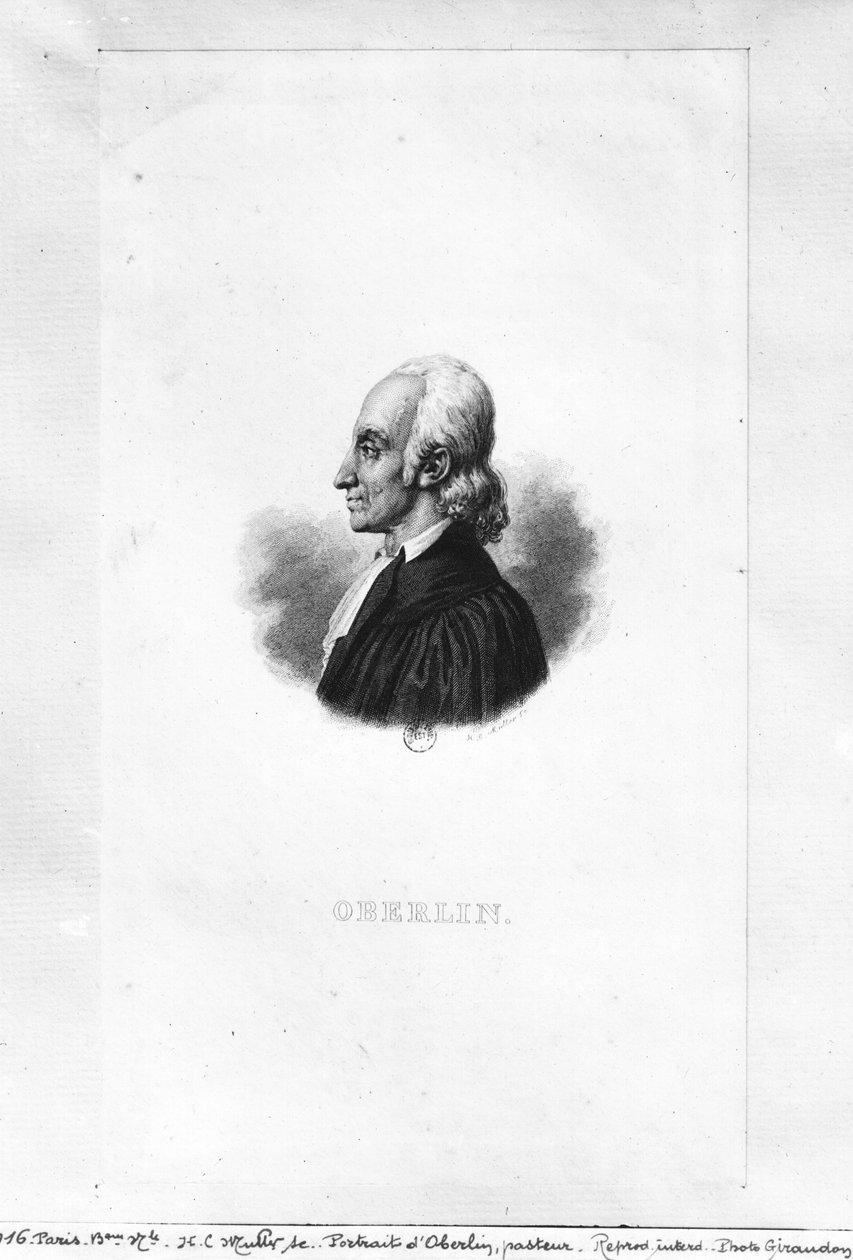 जीन फ्रेडरिक ओबेरलिन का पोर्ट्रेट (1740-1846) द्वारा हेनरी चार्ल्स मुलर
