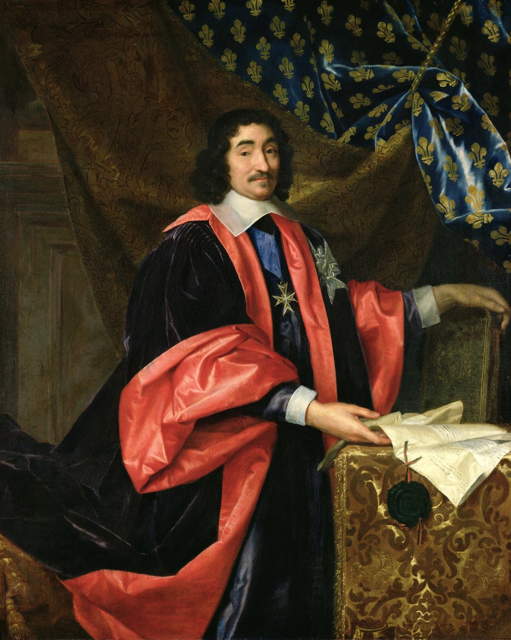 पियरे सीगुएर (1588-1672) फ्रांस के चांसलर, c.1668 द्वारा हेनरी टेस्टेलिन