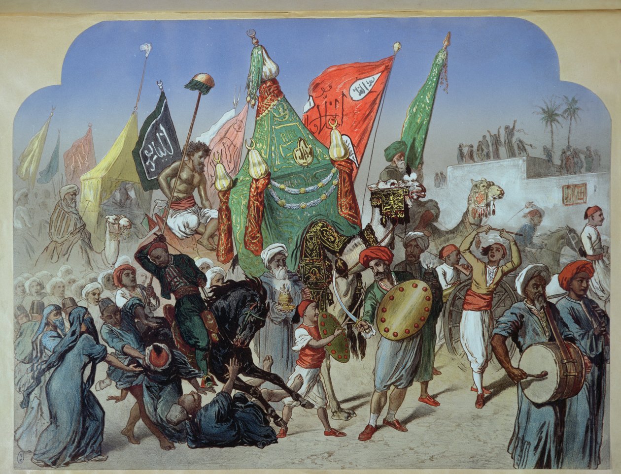 द रिटर्न ऑफ द माहमल से काहिरा, c.1870 द्वारा हेनरी डी मोंटौटा