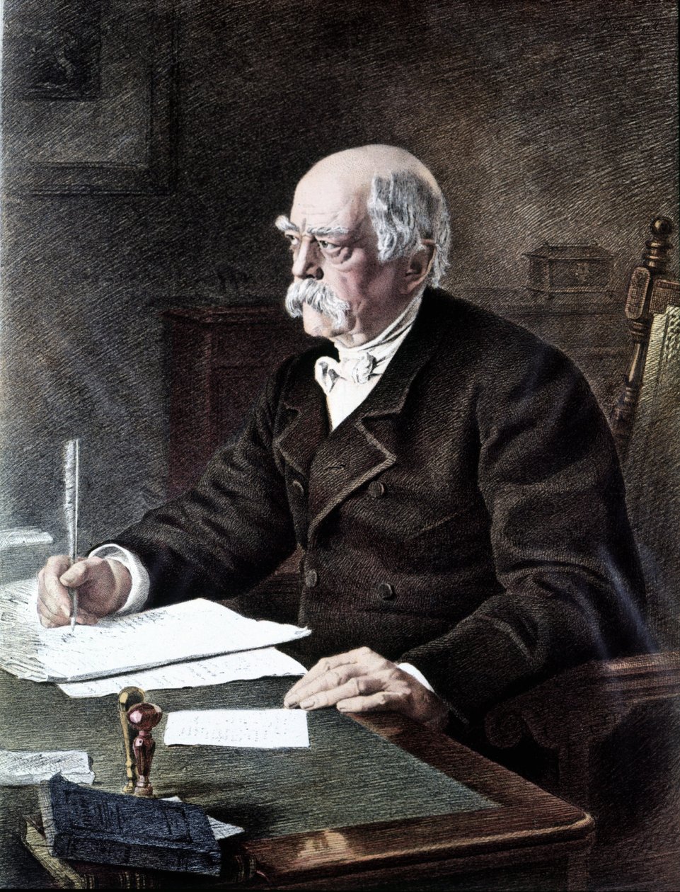 ऑल सेंट्स की पेंटिंग के अनुसार ओटो, प्रिंस वॉन बिस्मार्क (1815 - 1898), जर्मन राजनेता द्वारा हेनरी (बाद में) टूसेंट