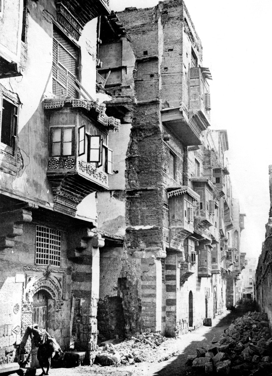 स्ट्रीट, नूबिया, मिस्र, 1887 द्वारा जॉर्जेस हेनरी बेचर्ड