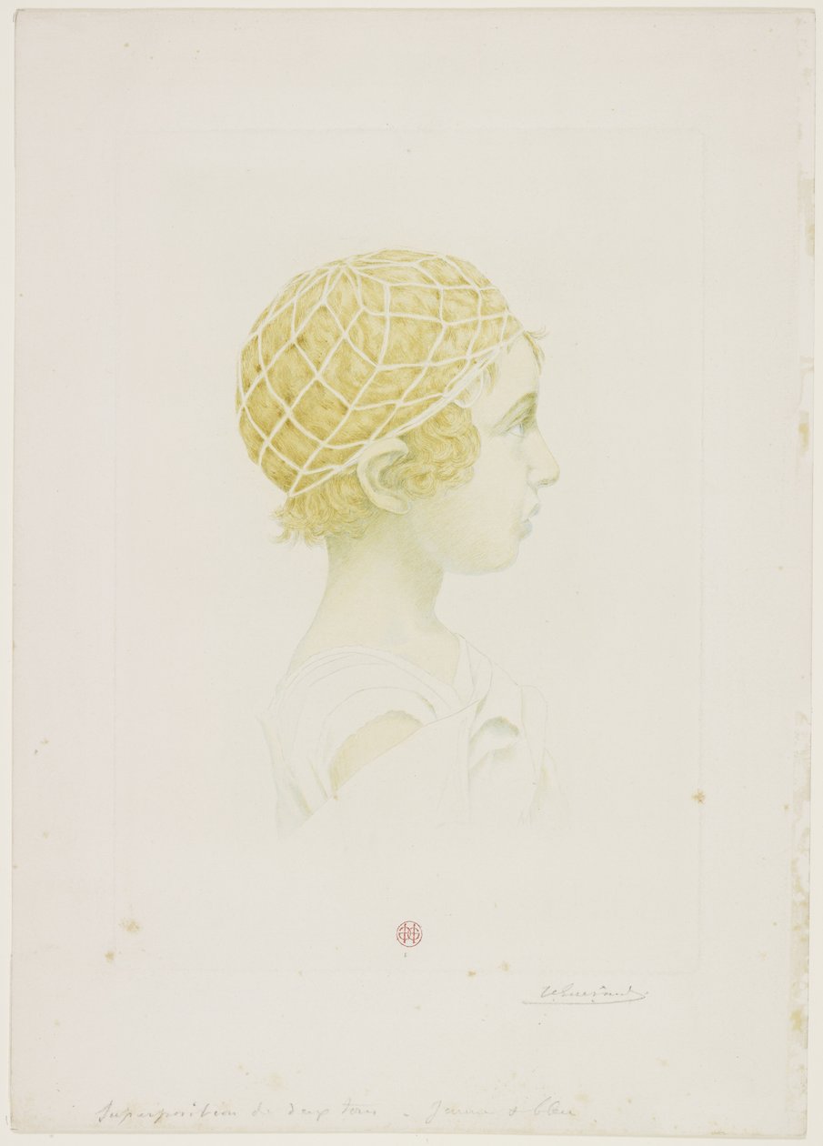 जीन राइमंड गुएरार्ड का पोर्ट्रेट, c.1890 (रंग ड्राईपॉइंट) द्वारा हेनरी चार्ल्स गुएरार्ड