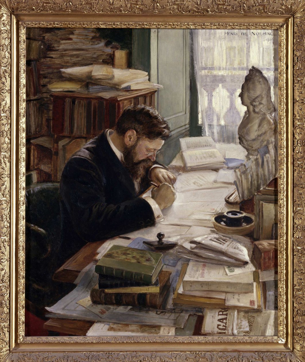 पियरे डी नोल्हाक का पोर्ट्रेट 1859-1936, 1909। द्वारा हेनरी जिरॉल्ट डी नोल्हासी
