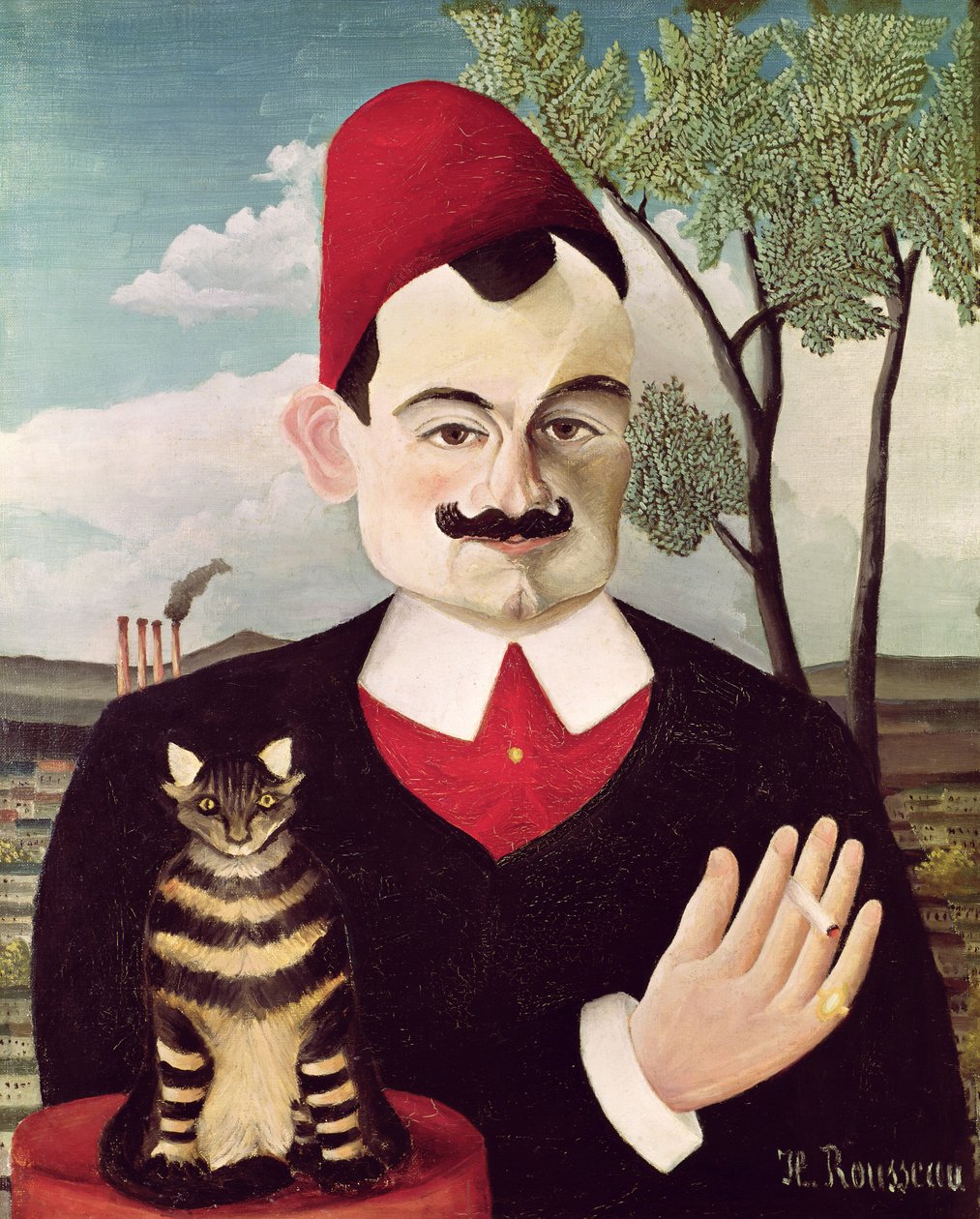 पियरे लोटी का चित्र (1850-1923) c.1891 (कैनवास पर तेल) द्वारा हेनरी जेएफ रूसो