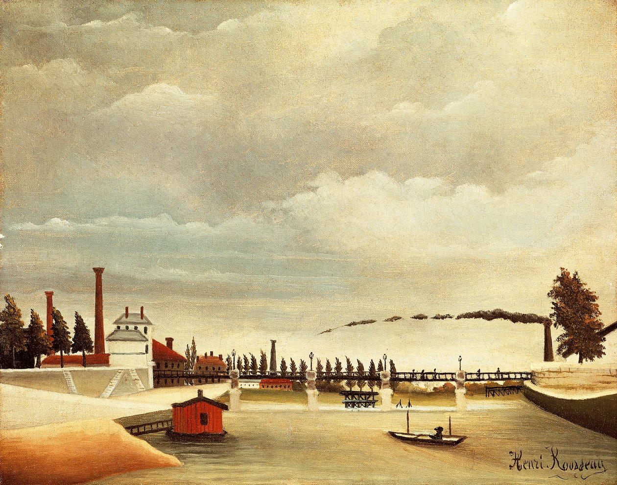 हेनरी रूसो द्वारा बैंक्स ऑफ़ सीन (1844-1910) द्वारा हेनरी जेएफ रूसो
