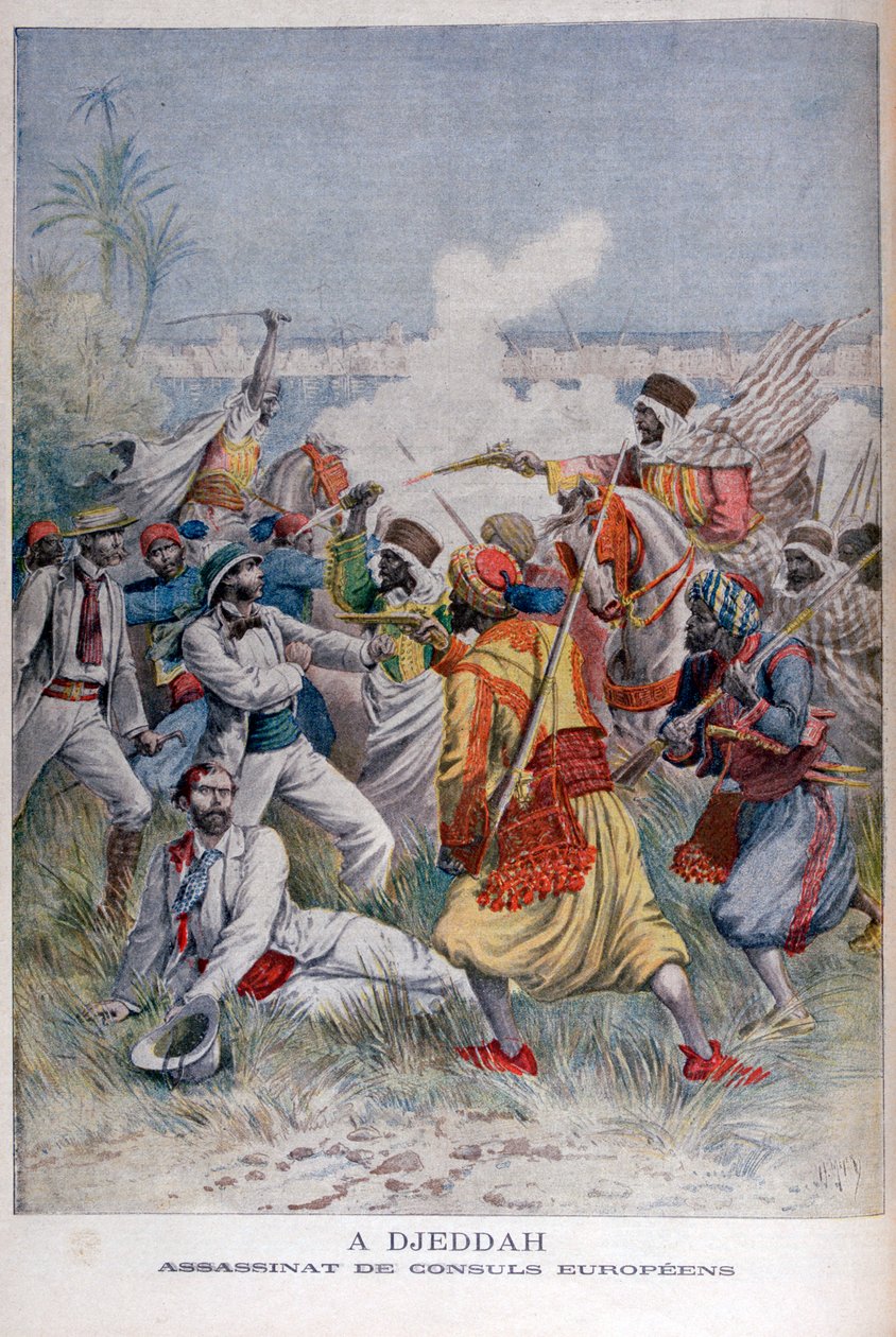 यूरोपीय संघों की हत्या, जिद्दाह, 1895 द्वारा हेनरी मेयर